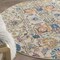 Homeroots 4 ft. Round Ivory & Multi Color Floral Buds Area Rug 385209 - alternate 8